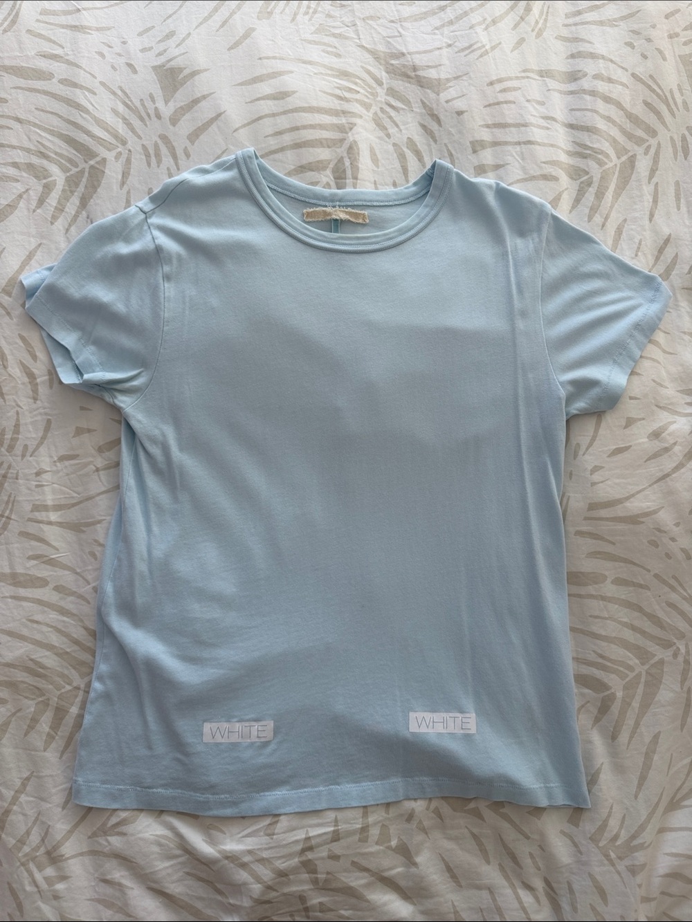 Off White | Virgil Abloh | Light Blue T Shirt Men